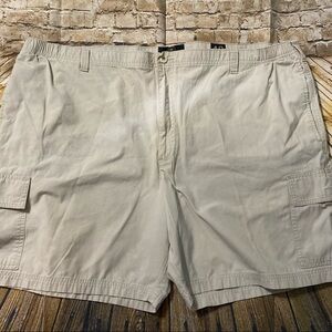 Redhead Beige Khaki Stretch Waist Cargo Shorts